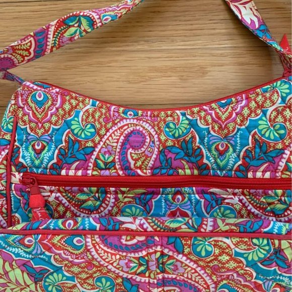 Vera Bradley Orange Purse Paisley In Paradise Retired - Picture 3 of 7